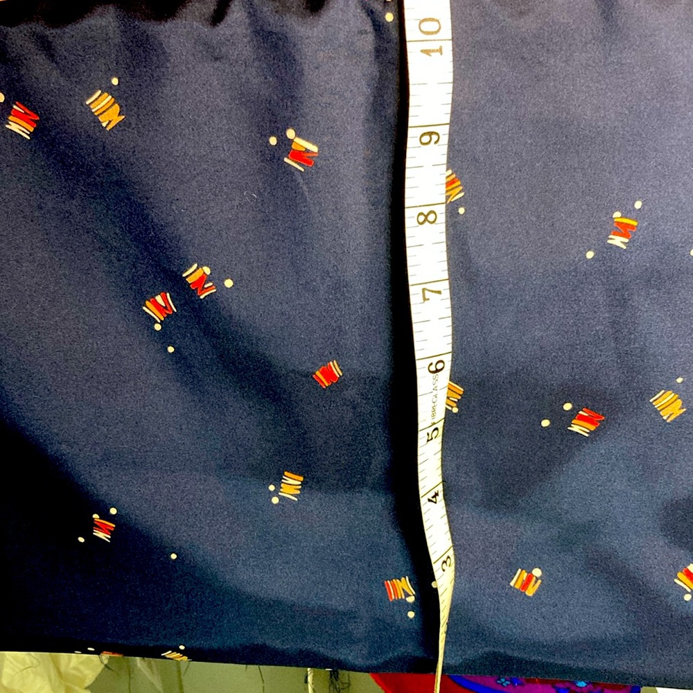 Vintage jacket lining type fabric. Navy blue 39 x 60. Very soft. Lightweight 404